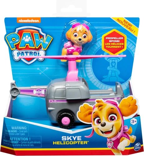 Miniatura 2 de Paw Patrol, Skye's - Vehículo de helicóptero con figura coleccionable, para niños de 3 años en adelante Helicóptero de Skye