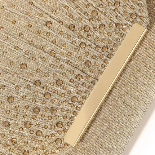 Miniatura 9 de DETARA Bolsos de noche para mujer, con lentejuelas con purpurina, monederos de mano para mujer, de cristal brillante, falp, formal, boda, fiesta
