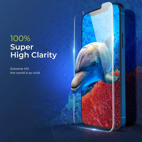 Miniatura 5 de ORIbox Protector de pantalla de cristal para iPhone 13 Pro Max, 3 paquetes de protección ocular antiarañazos, protector de pantalla de vidrio
