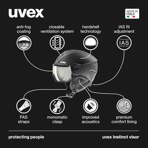 Miniatura 2 de uvex Instinct Visor - Adjustable ski & Snowboard Helmet with Integrated Visor for Women & Men