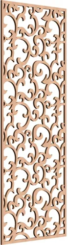 Miniatura 158 de Wheatland Paneles de pared decorativos de madera con calado, 9 3/8 pulgadas de ancho x 24 3/8 pulgadas de alto x 1/4 de alto, nogal