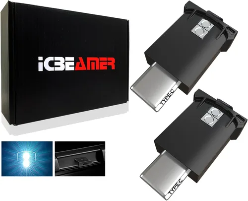 Miniatura 26 de ICBEAMER Smart USB 1-Paquete (Azul) Luz de Noche LED Automática Plug-in Miniatura para Coche, Van, Pickup, Camión, Interior, Maletero, Iluminación