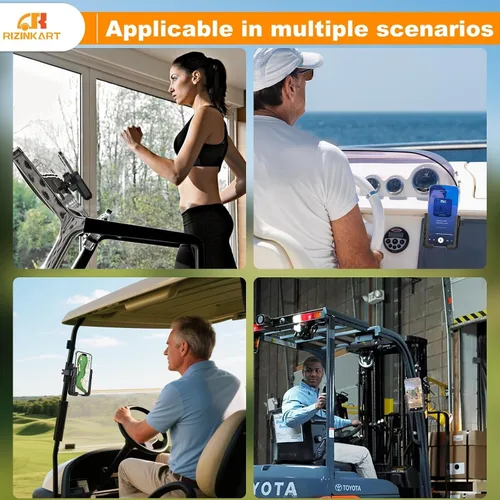 Miniatura 8 de Soporte magnético para carrito de golf, compatible con EZGO/Club Car/Yamaha, con imanes N52 mejorados y rotación de 360°, soporte de teléfono
