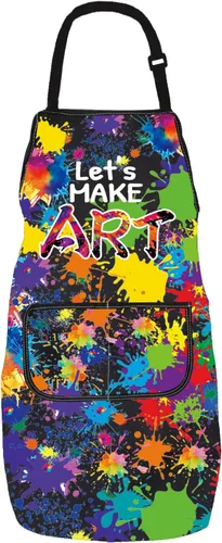 PXTIDY Delantal de artista para amantes del arte, delantales de pintor, regalo para profesores y estudiantes para amantes de la pintura