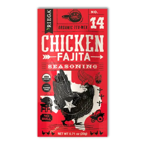 Miniatura 3 de Riega Mezcla orgánica de condimentos para fajita, hace el adobo Tex-Mex perfecto para carne y verduras (Fajita de pollo, 0.71 onzas (paquete de 8))