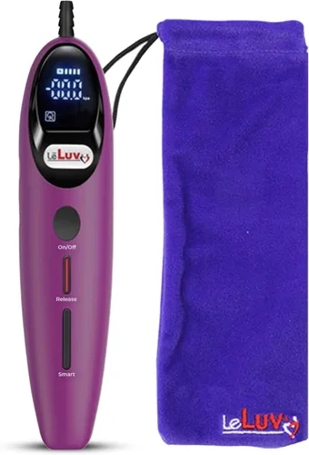 Miniatura 11 de LeLuv Magna LCD Smart Aspiradora de Mano Controladora Bomba de Vacío USB Recargable Modos Programables o Manuales - Suave Rojo de Silicona