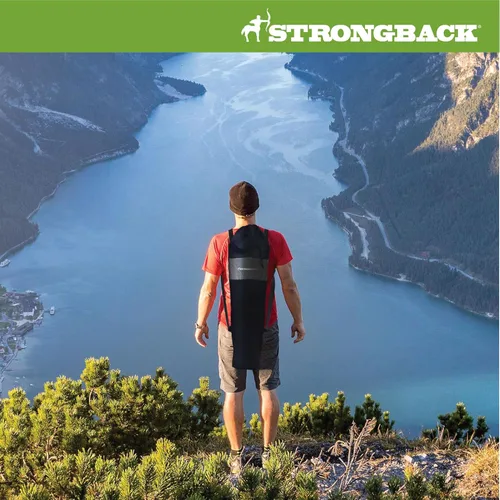 Miniatura 5 de STRONGBACK Elite silla plegable para campamento, césped, silla de descanso, asiento de campamento resistente para el aire libre con soporte lumbar
