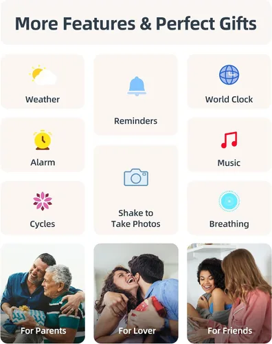 Miniatura 9 de Parsonver Reloj inteligente de natación (respuesta/hacer llamadas), reloj impermeable de 5 ATM para mujer, pantalla HD con más de 100 modos Oro rosa