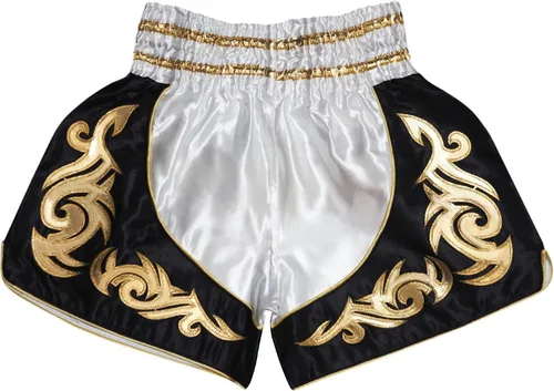 Miniatura 3 de SIAMKICK Pantalones cortos de Muay Thai para niños (4 años a 10 años), boxeo, kickboxing, artes marciales mixtas para niños y niñas