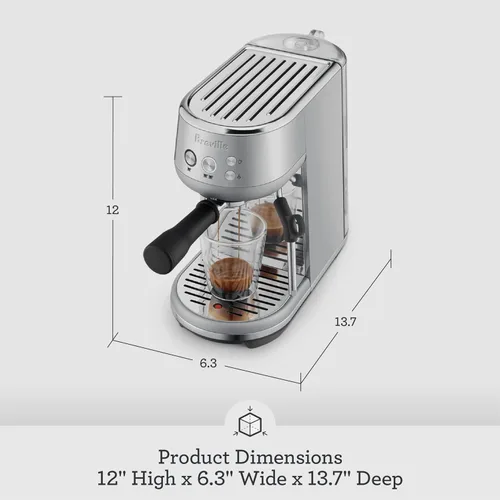 Miniatura 3 de Breville Bambino BES450BSS, máquina de café expreso de acero inoxidable cepillado