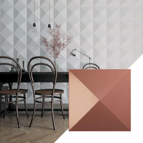 Miniatura 17 de Ekena Millwork 11 7/8 pulgadas de ancho x 11 7/8 pulgadas de alto Sellek EnduraWall Decorativo Panel de pared 3D, dorado