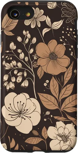 Miniatura 18 de Hazelnut Brown Wildflower Floral Flower Design Case for iPhone 17