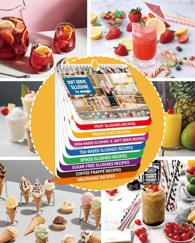 Miniatura 7 de Slushie Machine Receta magnética para nevera, libro de recetas de batidos contiene una variedad de recetas de batidos, libro de cocina de batidos