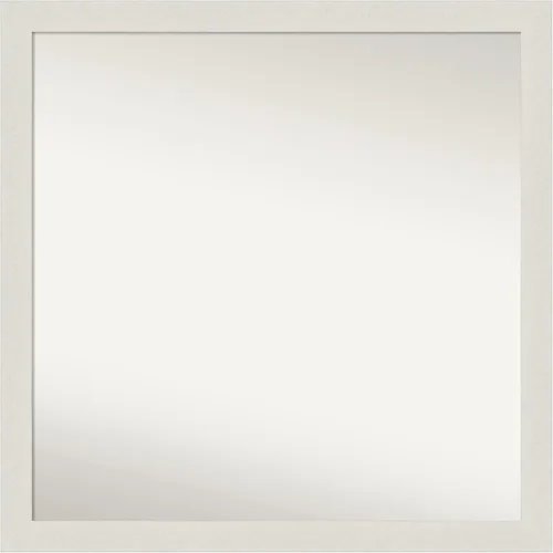 Miniatura 422 de Amanti Art Espejo de baño blanco para sobre el fregadero, 24 x 24 pulgadas, hecho a medida, espejo de tocador cuadrado blanco estrecho, marco