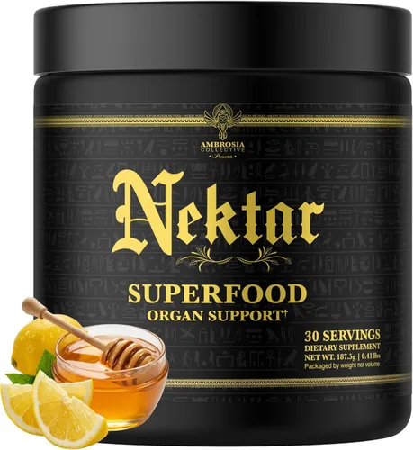 Miniatura 13 de Ambrosia Nektar - Superalimento en polvo Suplemento diario de apoyo de órganos Alternativa a polvos verdes 13 superalimentos para energía