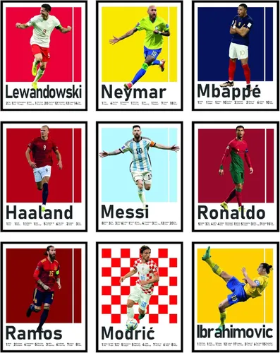 Miniatura 9 de BigWig Prints Pósteres de fútbol para dormitorio de niños, póster de jugador de fútbol, póster de Erling Haaland, Mbappe, Rodrygo, Gavi, Vini Jr