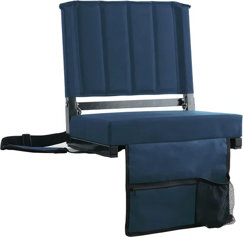 Miniatura 14 de SPORT BEATS Stadium Seats with Back Support Bleacher Chairs with Back and Cushion Thick Padded Bleacher Seats Includes Shoulder Strap