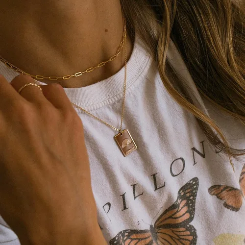 Miniatura 5 de CHESKY - Gargantilla de oro para mujer, chapado en plataoro de 14 quilates, gargantilla de cuentas satélite, delgada, de moda, collares de clip