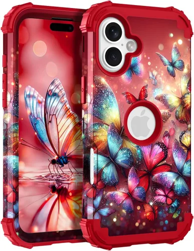 Miniatura 43 de Hocase Funda para iPhone SE 2022/2020, resistente a prueba de golpes, de plástico duro+goma de silicona, funda protectora híbrida para iPhone SE