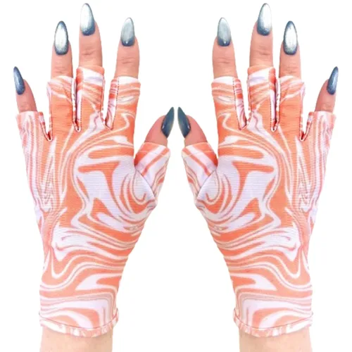 Miniatura 77 de ManiGlovz - Guantes de uñas originales con protección UPF 50+ UV Guantes de manicura de gel y guantes anti UV sin dedos para mujeres Se pueden
