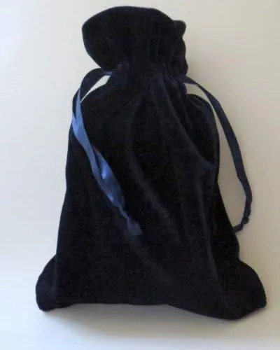Miniatura 2 de Bolsa de tarot de terciopelo azul marino de 6 x 9 por Paper Mart