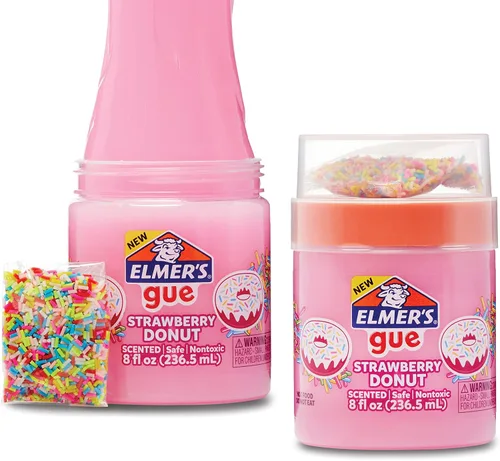 Miniatura 13 de Elmer's Gue - Slime premezclado, slime transparente y cristalino, ideal para mezclar con complementos, 2 unidades Transparente vidrioso