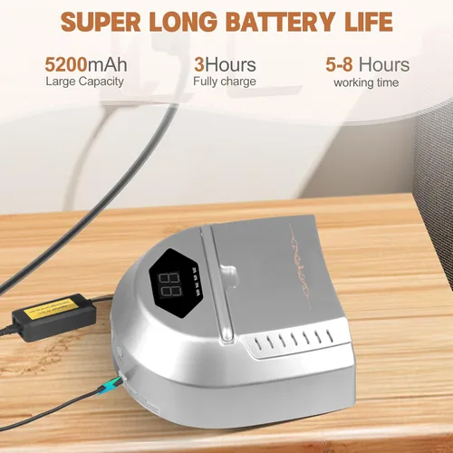 Miniatura 4 de Lámpara de uñas LED UV profesional, lámpara de uñas inalámbrica de 72 W con ventilador, luz LED para uñas de gel, secadora de uñas con 45 cuentas