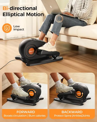 Miniatura 4 de YOSUDA Máquina elíptica eléctrica para debajo del escritorio, máquina elíptica para personas mayores, ejercitador de pedal sentado totalmente
