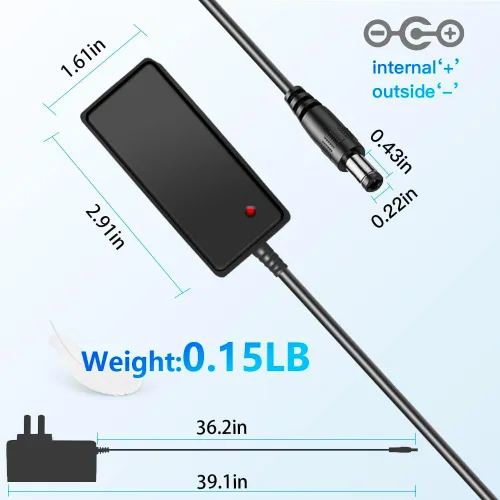 Miniatura 3 de Fuente de alimentación de 12V 0.5A 500mA AC 100 ~ 240V a DC 12V 500mA 6W Adaptador 12V 0.5A Transformador para sistema de vigilancia CCTV Luz