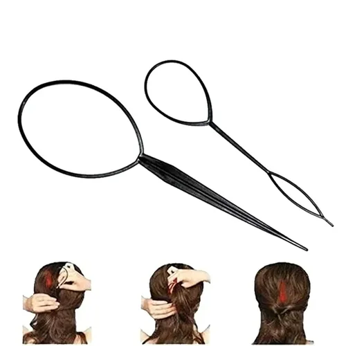 Miniatura 4 de Pinzas de metal para cabello grueso, herramienta de peinado para adultos y niños, herramienta de trenzado, pinza de pelo floral, horquilla