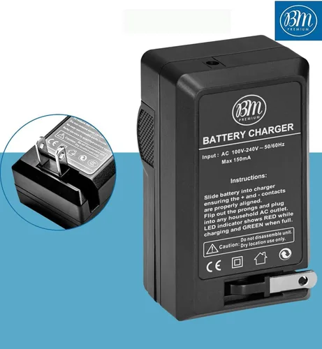 Miniatura 6 de BM Premium Paquete de 2 baterías CGA-S006 y cargador de batería para cámara digital Panasonic Lumix DMC-FZ7, DMC-FZ8, DMC-FZ18, DMC-FZ28, DMC-FZ30