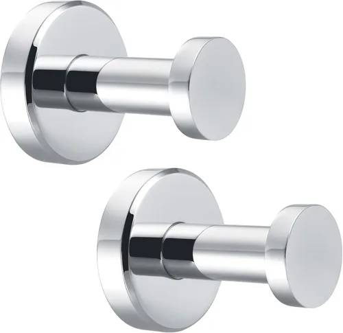 Miniatura 11 de Gancho Simple de Toalla de Baño de Ángulo de Níquel Cepillado, SUS304 Soporte de Toalla de Acero Inoxidable para Armario de Baño y Closet, Perchero