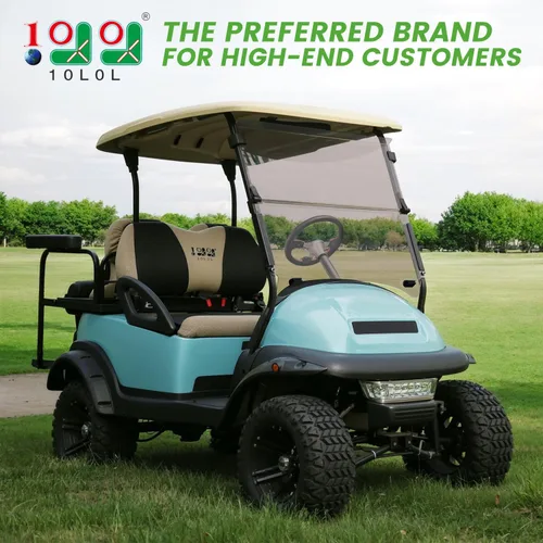 Miniatura 2 de 10L0L Parabrisas plegable para carrito de golf para Club Car Precedent 2004 en adelante, Tempo y modelos posteriores 2017 en adelante, resistente a