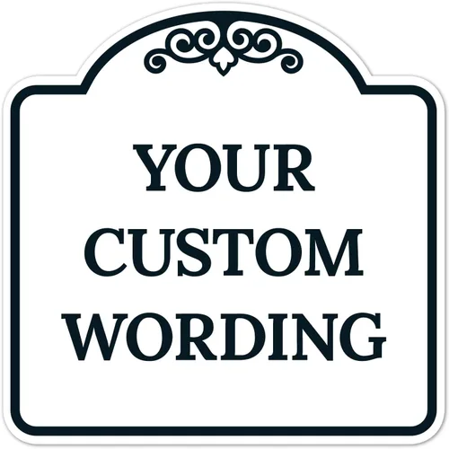 Miniatura 10 de Letrero decorativo personalizado, letrero de metal personalizado para negocios, entrada, hogar, Airbnb, placa de puerta de oficina, fondo negro, 8 x