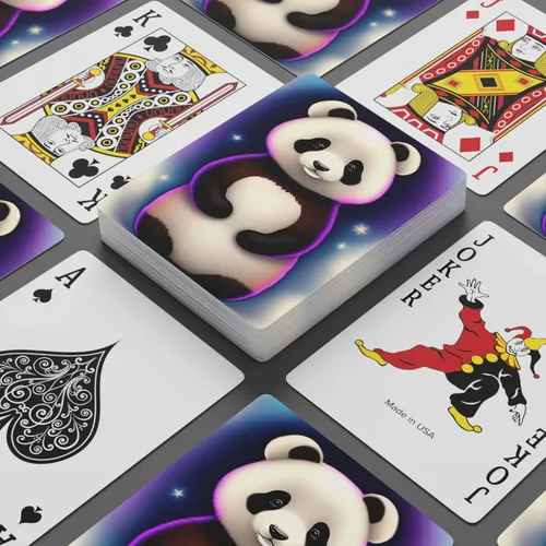 Miniatura 2 de Brian Bula Cartas de póquer de naipes de panda lindo con lindas tarjetas de oso panda