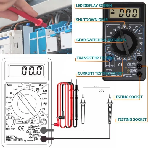 Miniatura 4 de LEATBUY - Herramienta de crimpado CAT5/CAT6, juego de herramientas de crimpado RJ45, herramienta de red, juego de perforación de cable Lan