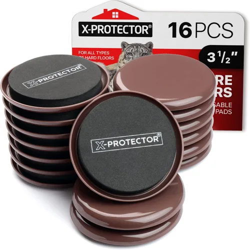Miniatura 9 de X-Protector Deslizadores de muebles – 8 piezas de 3 1/2 pulgadas – 4 deslizadores de muebles para pisos de madera dura y 4 deslizadores de muebles