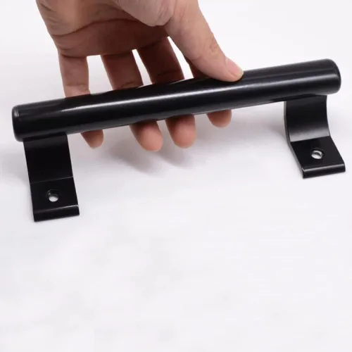 Miniatura 7 de WANLIAN Manija de puerta corredera de aleación de aluminio, moderna manija de metal negro para balcón, baño, puertas de armario