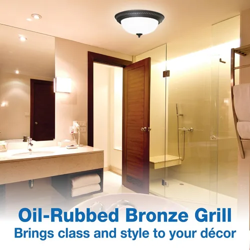 Miniatura 4 de Air King ventilador de baño redondo con luz, DRLC701