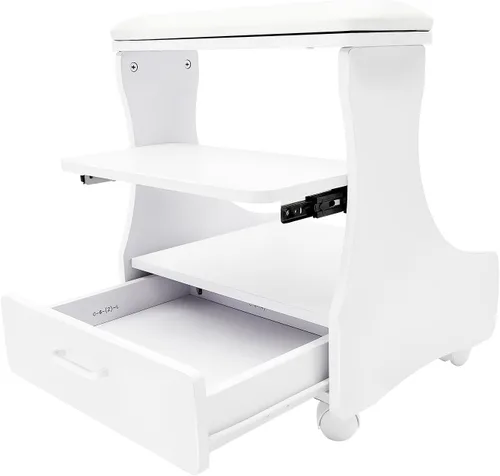 Miniatura 18 de Carrito de baño de pies de pedicura con ruedas, soporte de manicura, carrito portátil de esteticista para salón de belleza o spa de tecnología