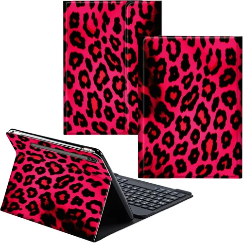 Miniatura 64 de Funda para Samsung Galaxy Tab S6 Lite 2022/2020 Teclado inalámbrico desmontable y cubierta de cuero PU Funda protectora para tableta para Samsung