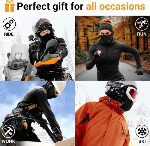 Miniatura 4 de Pasamontañas para motocicleta, máscara facial , osfa, Negro