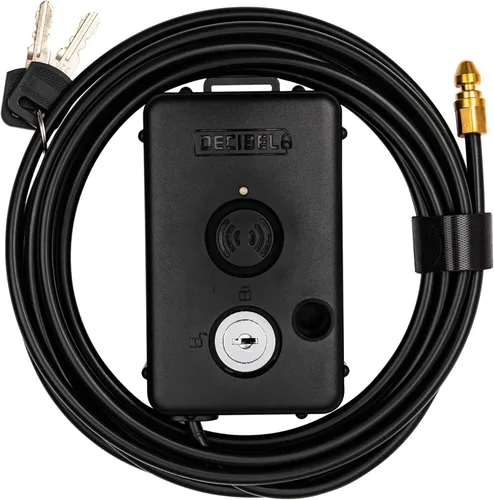 Miniatura 8 de Cerradura de cable decibelio de 6 pies con alarma de 100dB, disuasorio de robo para equipo al aire libre, herramientas, kayaks y generadores