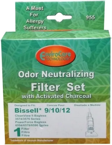 Miniatura 2 de EnviroCare Filtro de vacío de repuesto para Bissell 9/10/12 HEPA plisado micro filtro interior y filtro de espuma exterior 3