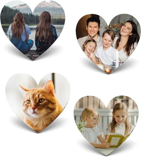 GEHECRST Imanes de nevera con foto personalizada, imán para refrigerador, imagen colorida personalizada, imanes de pizarra blanca en forma de
