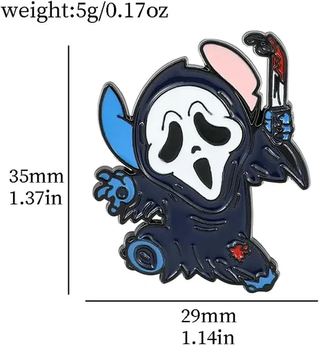 Miniatura 7 de Ohana - Alfileres esmaltados de puntada de anime Ohana Means Family Stitch Pines de solapa para mujeres, hombres, niñas, niños, broche, mochila