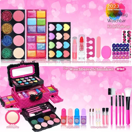 Miniatura 2 de Juegos de maquillaje para niñas – Juegos de maquillaje para niñas de 3 a 4 años, kit de maquillaje de juego, maquillaje para niñas, los mejores