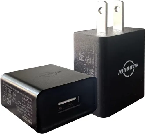 Cargador USB A 1A/5V Enchufe de pared USB de un solo puerto Enchufe de pared 5W Adaptador de corriente de viaje portátil de ladrillo Listado UL 2