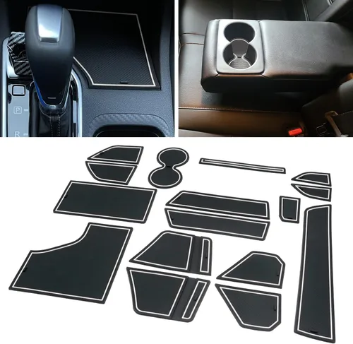 Miniatura 10 de para Nissan Sentra Accesorios 2025 2024 2023 2022 2021 2020 Insertos Personalizados para Portavasos Forros de Consola Central Bolsillos de Puertas