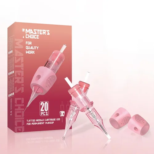 Miniatura 10 de 20 agujas de cartucho de maquillaje permanente profesional, 1RL, 0.014 in de largo, para microblading cejas, ojos, labios (1201RLLT (0.014 in))